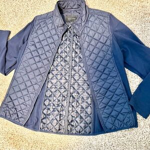 Banana Republic Navy Puffer Jacket